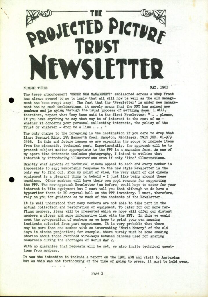 Newsletter No. 3 cover