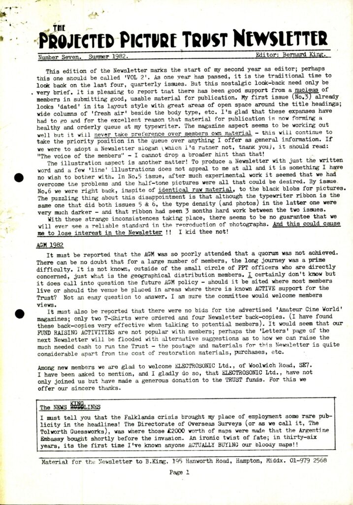 Newsletter No. 7 cover