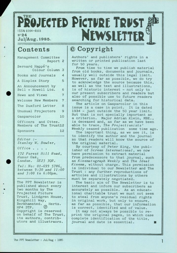 Newsletter No. 24 cover