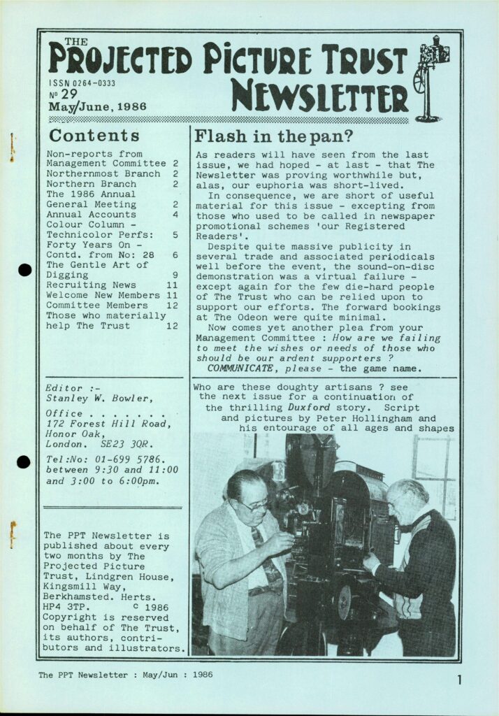 Newsletter No. 29 cover