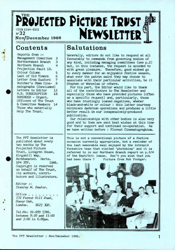 Newsletter No. 32 cover